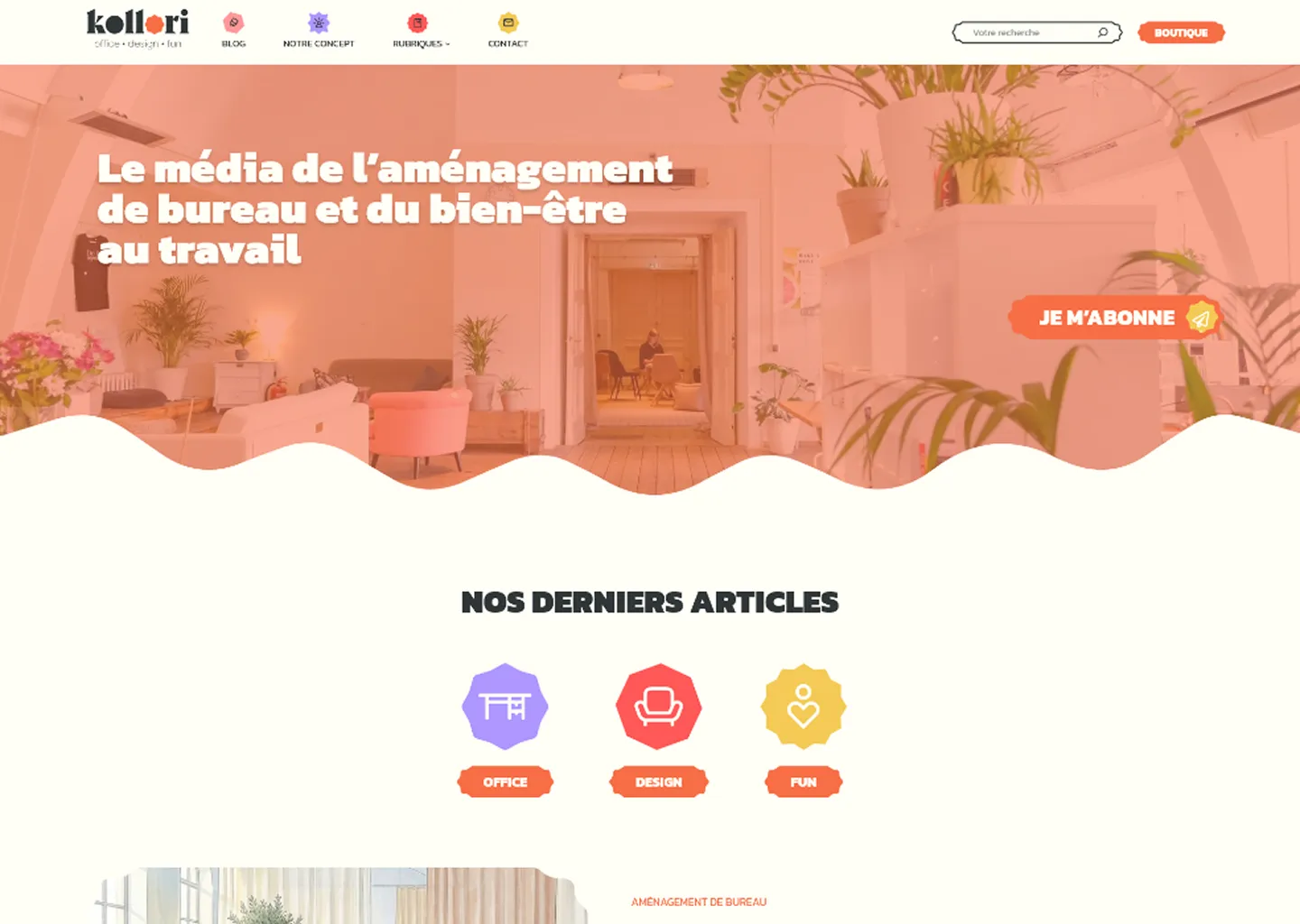 Preview of the Blog Kollori website